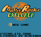 Monster Rancher Explorer (USA) Title Screen